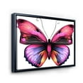 thumbnail image 3 of Designart 'Portrait Of Bright Pink Butterfly' Modern Framed Canvas Wall Art Print, 3 of 5