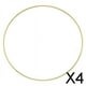 thumbnail image 1 of 2XGold Metal Dreamcatcher Anillos MacRame MacRame Craft Hoops 10cm 4 piezas, 1 of 10