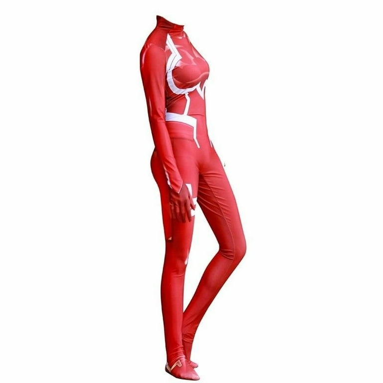 New Zero Two 02 Darling In The Franxx Cosplay Costume Anime Superhero  Zentai Suit Halloween Bodysuit Adults Kids Jumpsuit - Cosplay Costumes -  AliExpress