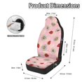 thumbnail image 6 of Chririnla Protective Car Seat Covers for Automotive, Polyester Fabric Elastic Auto Front Seat Covers, Strawberry Daisy Print 2 Piece Set for Women, 6 of 7