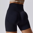 thumbnail image 1 of Pantalones cortos de yoga sin costuras europeos y americanos, pantalones cortos ajustados de cintura alta con caderas color melocotón para correr para niñas, 1 of 2