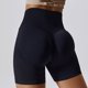 thumbnail image 1 of Pantalones cortos de yoga sin costuras europeos y americanos, pantalones cortos ajustados de cintura alta con caderas color melocotón para correr para niñas, 1 of 2