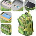 thumbnail image 4 of Green and Yellow Modern Art Geometric Backpack for School,Cute School Bag,Schoolbag with Adjustable Shoulder Straps & Padded Back,16.9 Inch, 4 of 5