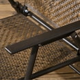thumbnail image 5 of 5-Piece Outdoor Patio Dining Set,Wicker Furniture Dining Set with Umbrella Hole,Foldable Outdoor Table and Chairs for Patio, Lawn, Garden,Brown, 5 of 8