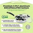 Eggssentials Stainless Steel Egg Poacher Pan Non Stick Poached Egg Cooker with Spatula - image 5 of 8