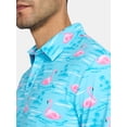 thumbnail image 4 of Birdie Bound Men's Novelty Print Golf Polo Shirt, Sizes S-3XL, 4 of 5