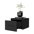 thumbnail image 7 of Elfrida Wall-Mounted Nightstand,Sleek Single-Drawer Design with Spacious Top Shelf,Black Engineered Wood Furniture Bedroom Nightstands, 7 of 7