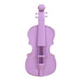 thumbnail image 2 of Ngheia Violin Pencil Case Guitar Creative Purple - Silicone Cosmetic Bag, Multifunctional, Aesthetic Zipper Storage, 2 of 9