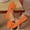Orange, variant on Bowknot Decor Women's Date Night Sweet Dress Shoes Comfortable Plus Size Daily Wear Spring Summer Orange 8.5