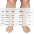 thumbnail image 4 of Lutiedan Plus Size Knee High Socks for Women, Seamless High Stretch Socks, Wide Calf Circumference 40-65cm Socks XXL-7XL,Beige, 4 of 6