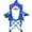 Blue, variant on Outdoor Folding Camping Chair with Cup Holder, 220LB Oxford Cloth Shark Pattern Beach Chair for Children, Blue