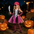 thumbnail image 2 of MuXiKeJi Clothes Halloween Gown Kids Court Style Fluffy Mesh Tutu Piece Multi-Layer Skirt Outfit for Holiday Party School Stage Performances Girls Halloween Gown, 2 of 8