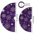 thumbnail image 4 of SKYSONIC Christmas Christmas Tree Skirt Home Decoration Large Round Christmas Tree Skirt for Holiday Party Home Christmas Day Ornaments 47.2 Inch, 4 of 6