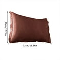 thumbnail image 3 of Clearance! Solid Color Faux Silk Pillowcase Silk No Zipper Envelope Pillow Pillow Cover, 3 of 7