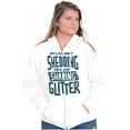 thumbnail image 4 of Shedding Sharing Glitter Dog Fur Puppy Zip Up Hoodie Men's Women's Brisco Brands L, 4 of 6