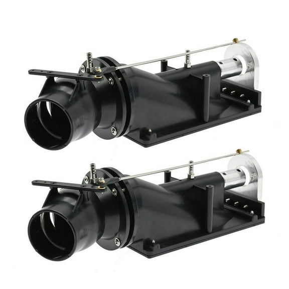 2X 40mm Water Jet Thruster Power Sprayer Pump Water Jet Pump with 3 Blades Propeller Fit 775 Motor for RC Jet Boat,Black