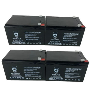SPS Brand 12V 12Ah Replacement Battery (SG12120T2) for EaglePicher CFM12V10 Emergency Light (4 Pack)