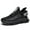 Black, variant on GHFKKB Mens Running Shoes Fashion Gym Cross Training Slip-On Casual Shoes for Walking