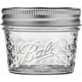 thumbnail image 2 of Wide Mouth Quilted Crystal Jelly Jars with Lids and Bands, Used for Canning, Pickling, Juice, Jam, Jelly, Quarter Pint Size (4 Ounce (Pack of 24)), 2 of 6
