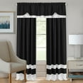 thumbnail image 2 of Darcy Window Light Filtering Curtain Valance - 58" x 14"- Black/White, 2 of 5