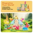 thumbnail image 5 of PicassoTiles Magnetic Tiles for Kids – Dinosaur Theme 26PCS STEM Construction Building Blocks Educational Toy, 5 of 13