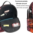 thumbnail image 5 of Lsque Five Nights At Freddy'S Pattern Backpack – School Travel Canvas Daypack with Ergonomic Padded Straps, Multiple Compartments & Leather Handle, 5 of 5