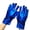 Blue, variant on Womens Gloves Shimmer Finish Wrist Length Formal Design with Smooth Finish for Formal Occasions Stage Looks and Special Events Women's Gloves