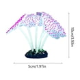 thumbnail image 6 of Glow In Dark Silicone Sea Anemone Ornament, Luminous Artificial Coral Plant Fish Tank Decor Aquarium Landscape Underwater Decoration in 5 Colors, 6 of 6
