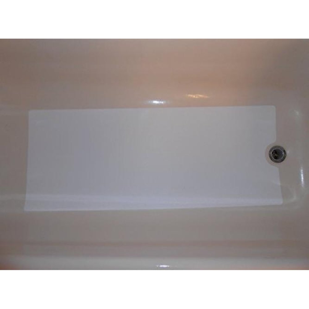Safe way Traction 16" x 40" Adhesive Bath Mat with Drain Cut Out and