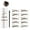 B, variant on Lazy Stamp Eyebrow & Hairline Powder Stick A (1 Stick + 10 Stencils) - Eyebrow Stamp Stencil Kit,Eyebrow Stamp Pomade With10 Reusable Thin & Thick Brow Stencils Eyebrow Stencils Sh Makeup Organizers