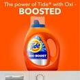 thumbnail image 4 of Tide Ultra Oxi Boost Liquid Detergent, Powerful Advanced Stain Remover, 30 fl oz, 21 Loads with Microfiber Solid Color Towel by BundleEase, 4 of 9