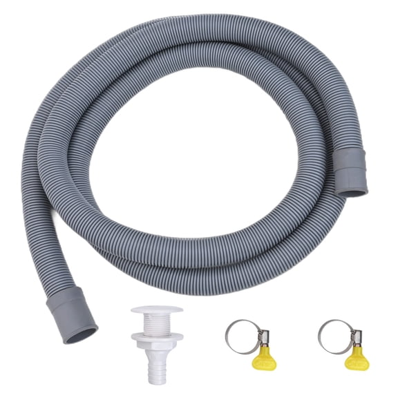 RUQLKF 3/4 Outlet Bilge Kit 3/4 Inch Bilge Hose Bilge Water Removal All Bilge Pumps Easy To Assemble Gray Hose