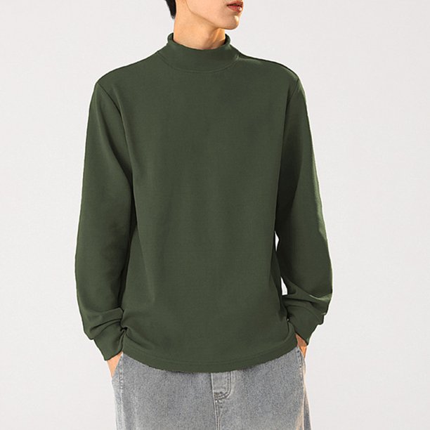 pstuiky mangas largas para hombre, Blusas y camisas de cuello redondo de manga larga cálidas de color sólido casuales de moda para hombre top de hombre xxxxl