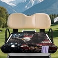 thumbnail image 3 of XYZCANDO American Eagle Flag Golf Cart Seat Cover - 2-Passenger With 4 Pockets, Non-Slip Washable Protector For EZGO Club Car Yamaha, 3 of 8