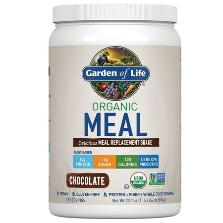 Garden of Life Organic Meal Replacement Powder, Chocolate, 1.4