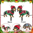 thumbnail image 4 of Christmas Chicken Outdoor Decorations, Christmas Yard Sign with Stakes, Cat Animal Garden Stakes Yard Art for Ground Yard Lawn Porch Sidewalk Xmas Winter Holiday Decorations, 4 of 7