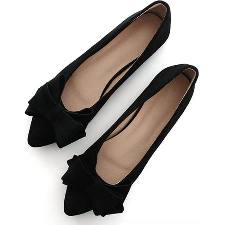 

Women Fashion Bowknot Flats Comfort Pointed Toe Dress Shoes