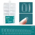 thumbnail image 1 of Nailpop 120 Uds uñas acrílicas cápsula falsa ataúd corto de almendra extensión de uñas artificiales cuadradas puntas de Gel suave accesorios herramientas, 1 of 5