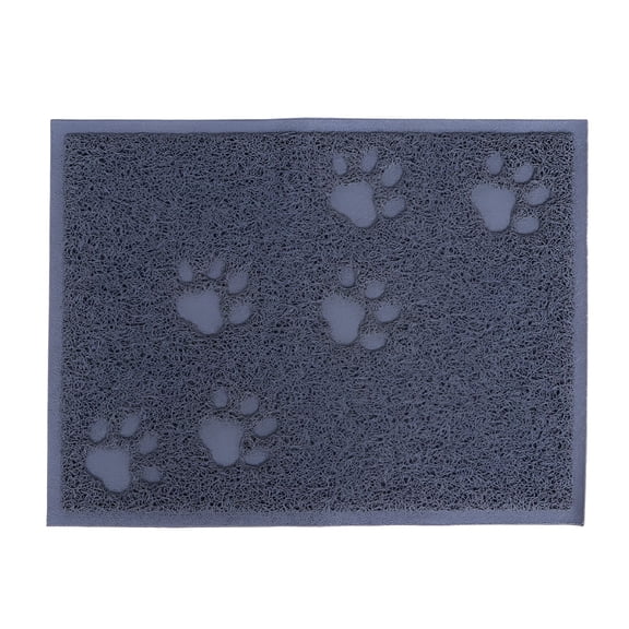 LAMIRO 30 x 40cm Pet Puppy Dog Cat Litter Mat Claws Pet Small Footprint Foot Sleeping Pad Placemat Cleaning Carpet (Gray)