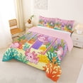 thumbnail image 2 of Manfei Sweet Axolotl Full Size Comforter Sets,Marine Life Bedding Comforter Set,Pink,Pink Reversible,3-Piece,1 Comforter and 2 Pillowcases, 2 of 7