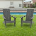 thumbnail image 6 of CHYVARY 2 Peaks Outdoor Patio Adirondack Chairs Plastic Weather-Resistant Fire Pit Recliner,Gray, 6 of 8