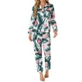 thumbnail image 2 of eileial Womens Cotton Pajamas Set Womens PJs Sleepwear for Women(Green,XL), 2 of 4