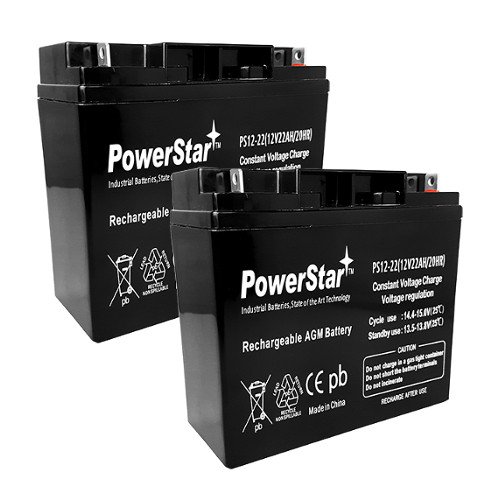 12V 22AH SLA Replacement Battery for Universal UB12220 2 Pack