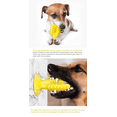 thumbnail image 3 of Dog Toothbrush Chew Toy Dental oral Care Brush Stick Rubber Cleaning Toy ( YELLOW ), 3 of 4