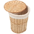 thumbnail image 4 of Miangastore Handmade Woven Laundry Basket Multi-functional Woven Storage Basket Lidded Hamper, 4 of 8
