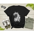 thumbnail image 2 of Cool Horse Pony Lover Gift Shirt For Men Women Kids Girls Boys Aesthetic Horse Lover Gift Ideas Tshirt Graphic Horse Head Silhouette T-shirt, 2 of 8