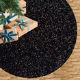 thumbnail image 1 of Falda de árbol de Navidad FUHSY con lentejuelas de terciopelo negro de 46 pulgadas, 1 of 7
