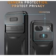 thumbnail image 4 of KOMI for Google Pixel 8a Case with 1 Screen Protector, Built-in Slide Camera Cover, Military Grade Drop Protection, Heavy Duty Rugged Shockproof Protective Phone Cover, Black, 4 of 5