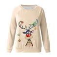 thumbnail image 4 of Pntutb - Sudadera con estampado navideño de manga larga para mujer, informal, a la moda, blusa Pntutb Pntutb-3522, 4 of 6