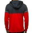thumbnail image 5 of Oucaili Chaqueta con capucha para hombre Abrigo Sudadera Cálido Invierno Cremallera Bolsillos delanteros Ropa de abrigo Entrenamiento, 5 of 5